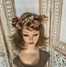 Load image into Gallery viewer, Rustic Boho preserved Flower Crown
