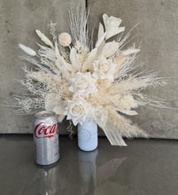 Load image into Gallery viewer, Boho everlasting flowers in milk bottle
