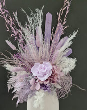 Load image into Gallery viewer, Preserved pastel violet rose flower arrangement - Medium
