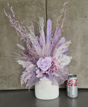 Load image into Gallery viewer, Preserved pastel violet rose flower arrangement - Medium
