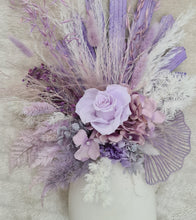 Load image into Gallery viewer, Preserved pastel violet rose flower arrangement - Medium
