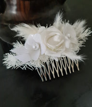 Load image into Gallery viewer, Everlasting flowers / pearls School formal Set - Corsage, buttonhole &amp; hair comb
