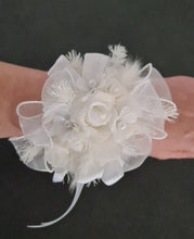 Load image into Gallery viewer, Everlasting flowers / pearls School formal Set - Corsage, buttonhole &amp; hair comb
