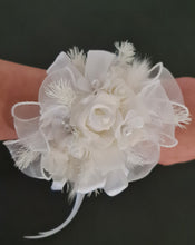 Load image into Gallery viewer, Everlasting flowers / pearls School formal Set - Corsage, buttonhole &amp; hair comb
