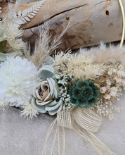 Load image into Gallery viewer, Everlasting flowers Wedding hoop green &amp; neutral - flower girl / bridesmaid
