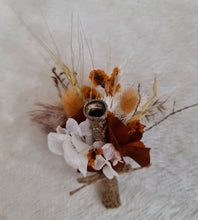 Load image into Gallery viewer, Rustic wedding elopement set – bridal bouquet &amp; buttonhole preserved &amp; dry flowers
