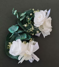 Load image into Gallery viewer, Eucalyptus &amp; mini preserved rose - Groom&#39;s Buttonhole - Wedding
