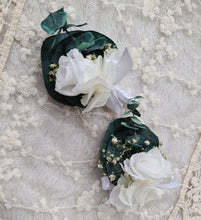 Load image into Gallery viewer, Eucalyptus &amp; mini preserved rose - Groom&#39;s Buttonhole - Wedding
