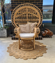 Load image into Gallery viewer, Boho Queen Peacock Chair - HIRE ONLY
