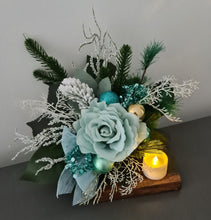 Load image into Gallery viewer, Mint Cemetery Grave Christmas decoration w candle XMAS93
