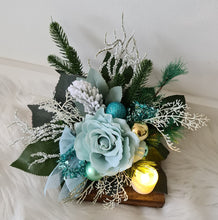 Load image into Gallery viewer, Mint Cemetery Grave Christmas decoration w candle XMAS93
