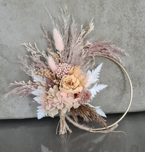 Load image into Gallery viewer, Dried &amp; preserved flowers 6 inch cake hoop
