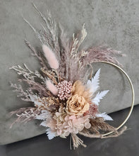 Load image into Gallery viewer, Dried &amp; preserved flowers 6 inch cake hoop
