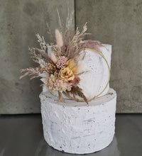 Load image into Gallery viewer, Dried &amp; preserved flowers 6 inch cake hoop
