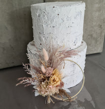 Load image into Gallery viewer, Dried &amp; preserved flowers 6 inch cake hoop
