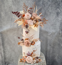 Load image into Gallery viewer, Everlasting rustic flowers for 3 tier cake
