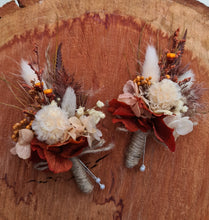 Load image into Gallery viewer, X - Rustic style preserved wedding buttonholes
