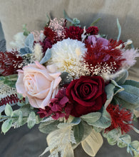 Load image into Gallery viewer, X - Bridal bouquet burgundy &amp; mauve colour
