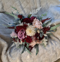 Load image into Gallery viewer, X - Bridal bouquet burgundy &amp; mauve colour
