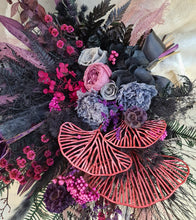 Load image into Gallery viewer, Fully preserved bridal bouquet in dark tones
