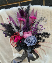 Load image into Gallery viewer, Preserved bridesmaids bouquets in dark tones
