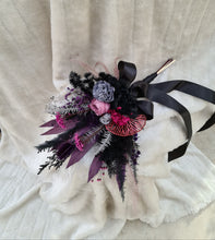 Load image into Gallery viewer, Preserved bridesmaids bouquets in dark tones
