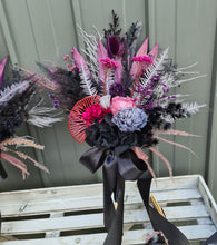 Load image into Gallery viewer, Preserved bridesmaids bouquets in dark tones
