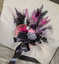 Load image into Gallery viewer, Preserved bridesmaids bouquets in dark tones
