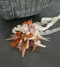 Load image into Gallery viewer, MOH bouquet combination of real touch, preserved &amp; dry flowers
