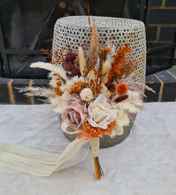 Load image into Gallery viewer, MOH bouquet combination of real touch, preserved &amp; dry flowers
