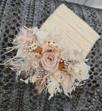 Load image into Gallery viewer, Groom&#39;s pocket flowers in blush, orange &amp; neutral
