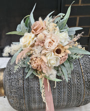 Load image into Gallery viewer, Blush &amp; green bridal bouquet
