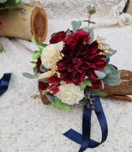 Load image into Gallery viewer, Everlasting bridesmaids bouquets - burgundy
