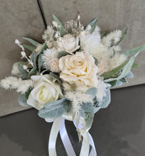 Load image into Gallery viewer, Bridal Bouquet - white &amp; off white with green
