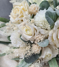 Load image into Gallery viewer, Bridal Bouquet - white &amp; off white with green
