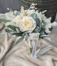 Load image into Gallery viewer, Bridal Bouquet - white &amp; off white with green
