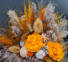 Load image into Gallery viewer, Preserved bridal bouquet in orange
