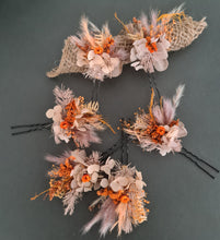 Load image into Gallery viewer, Everlasting flowers rustic bridal bobby pins
