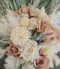 Load image into Gallery viewer, Everlasting flowers blush &amp; green bridal bouquet
