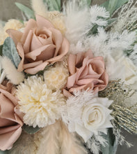 Load image into Gallery viewer, Everlasting flowers blush &amp; green bridal bouquet
