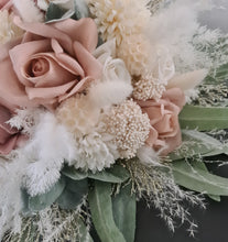 Load image into Gallery viewer, Everlasting flowers blush &amp; green bridal bouquet
