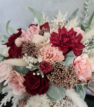 Load image into Gallery viewer, Bridal bouquet burgundy &amp; green
