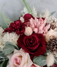 Load image into Gallery viewer, Bridal bouquet burgundy &amp; green
