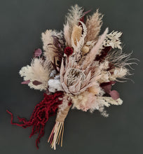 Load image into Gallery viewer, King protea Everlasting flowers bridal bouquet
