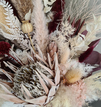 Load image into Gallery viewer, King protea Everlasting flowers bridal bouquet
