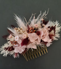 Load image into Gallery viewer, Everlasting flowers Bridal hair comb
