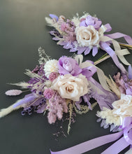 Load image into Gallery viewer, Bridesmaids  bouquet in lilac, purple &amp; neutral
