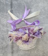 Load image into Gallery viewer, Flower girl basket - purple &amp; lilac
