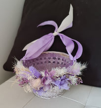 Load image into Gallery viewer, Flower girl basket - purple &amp; lilac
