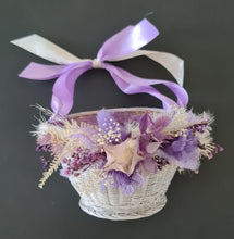 Load image into Gallery viewer, Flower girl basket - purple &amp; lilac
